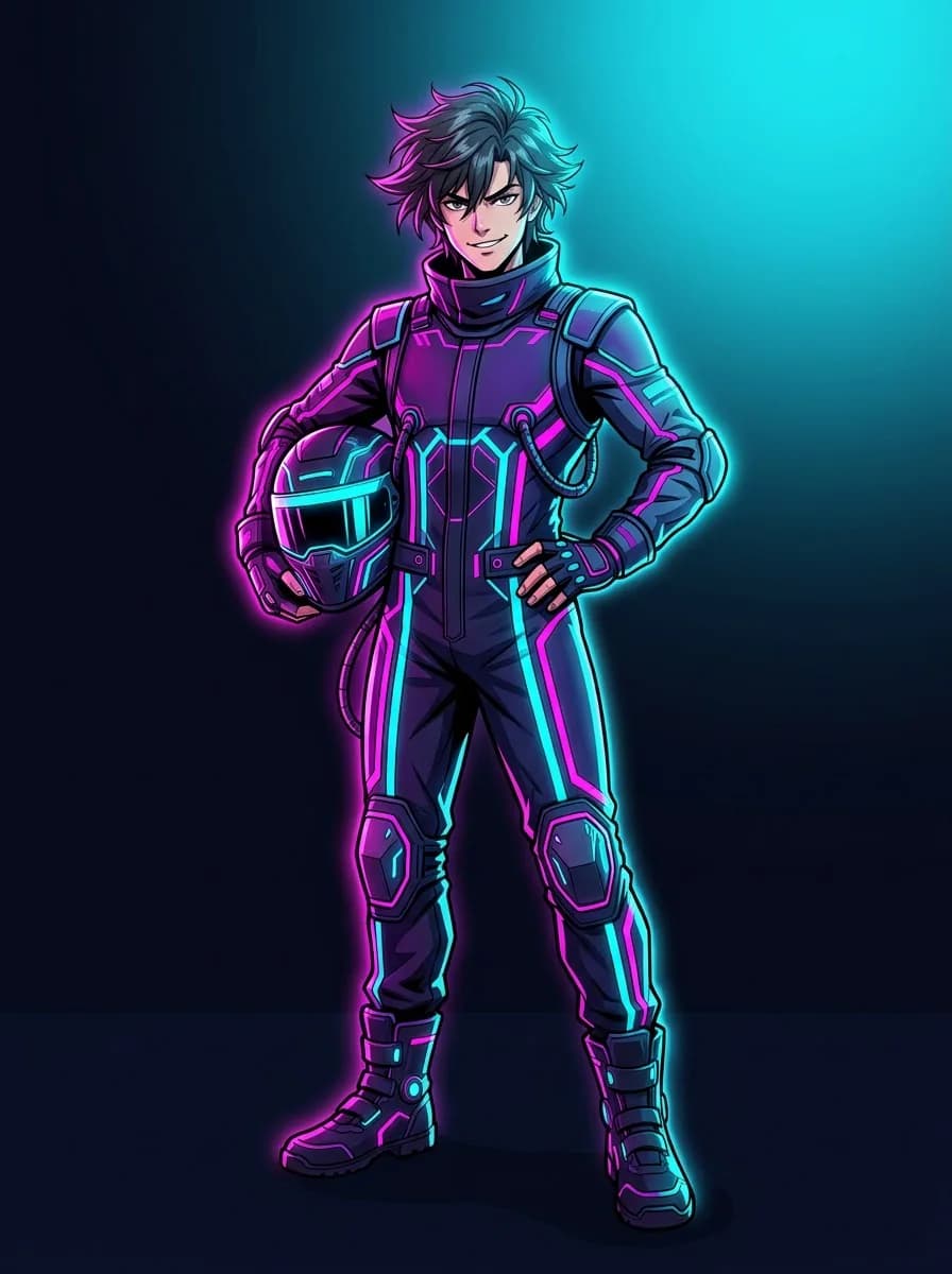 Typing Grand Prix character art