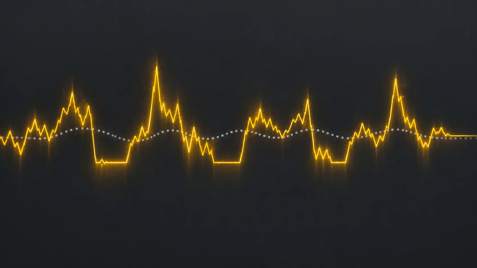 A jagged, erratic speed line representing burst-and-stall typing next to a smooth, steady target pace line