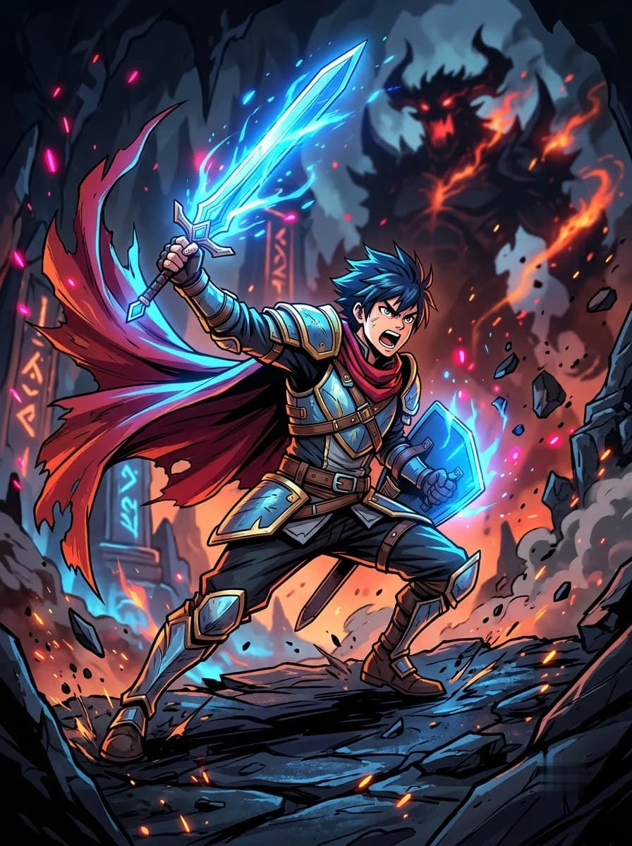 Boss Battle character art